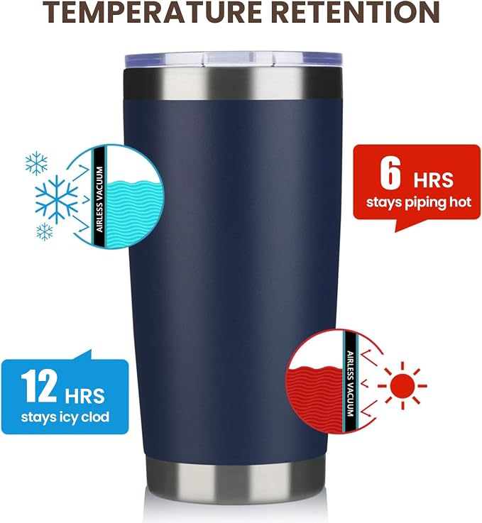 MEWAY 20oz Tumbler 4 Pack Double Wall Vacuum Insulated Travel Mug Bulk - Image 6