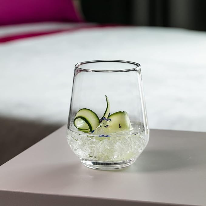 Krosno Water Drinking Glasses, 13.5 oz, Splendour Collection, Elegant Tumbler - Image 6