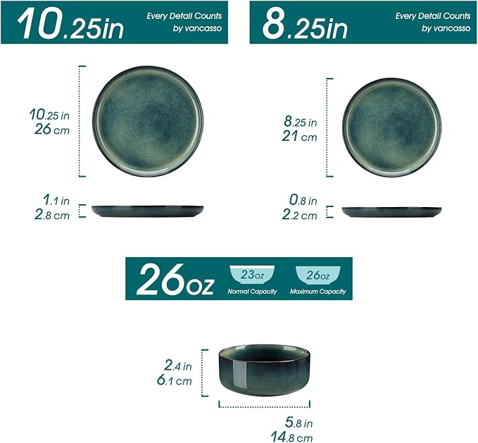 vancasso Starry 18 Pieces Dinnerware Sets - Image 2