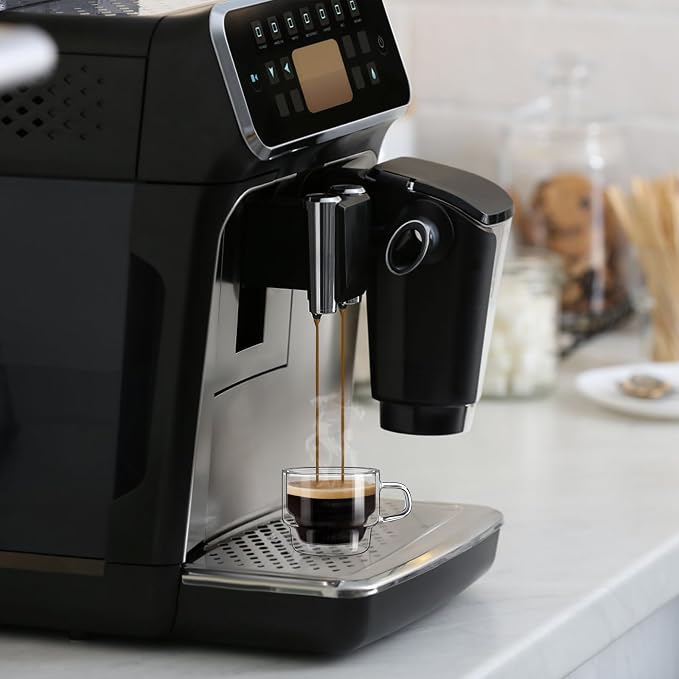 glastal 4 oz Stackable Glass Cups Espresso Cups Double Walled Espresso Glasses - Image 5