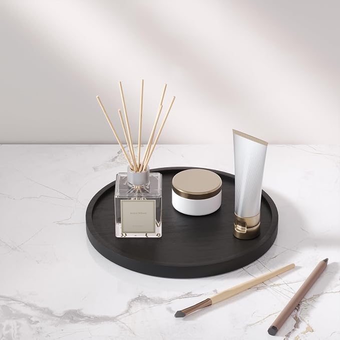 VERTORGAN Bamboo Serving Tray, 8.7 Inch Trays, Home Decor | Coffee Table Tray - Image 3