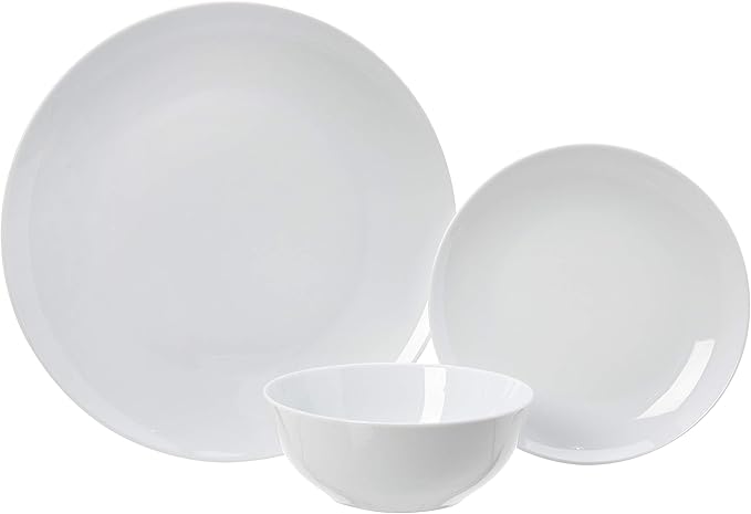 Amazon Basics 18-Piece Complete Kitchen Dinnerware Set, Microwave and - Image 4