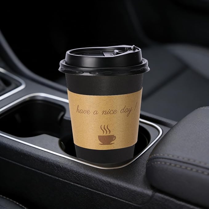 BYSNOW 500 pack 16 oz Bulk Disposable Paper Coffee Cups - Image 5