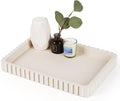 Rectangular Tray for Coffee Table Decor, Cream Gray | Decorative Tray, Solid by Cathyeen