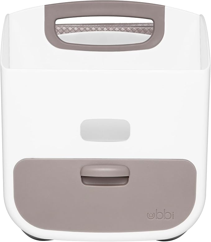 Ubbi Portable Diaper Caddy & Changing Mat, Taupe | Baby & Toddler Nursery - Image 3