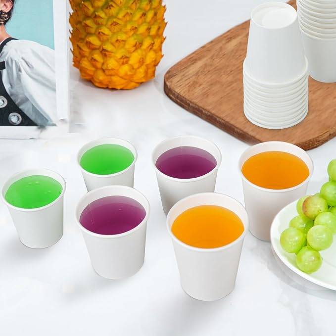 SIUQ 1200 Pack 3 oz Paper Cups, Small Disposable Bathroom Mouthwash Cups | Mini - Image 6
