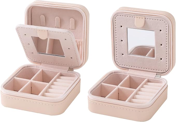 KElofoN Travel jewelry case Travel jewelry box Travel Jewelry Organizer Small - Image 7