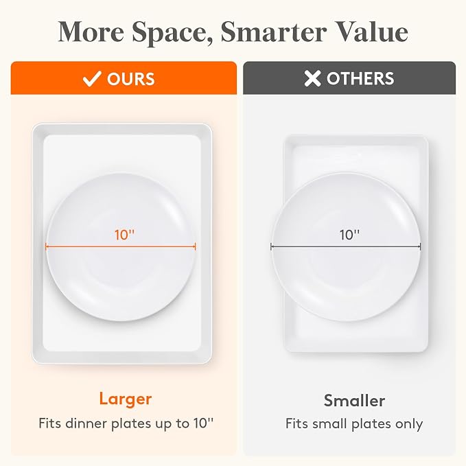 Lifewit 4 Pcs Extra Large Serving Tray - Image 4