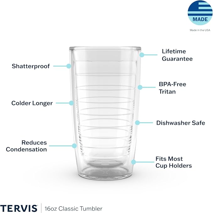 Tervis Crystal Clear Tabletop Made in USA Double Walled Insulated Tumbler - Image 3