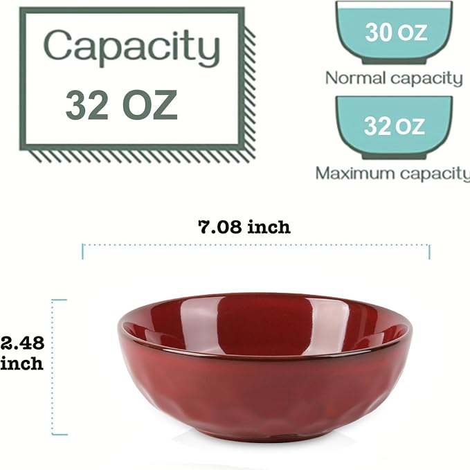 vicrays Ceramic Salad Bowls Set - Image 2