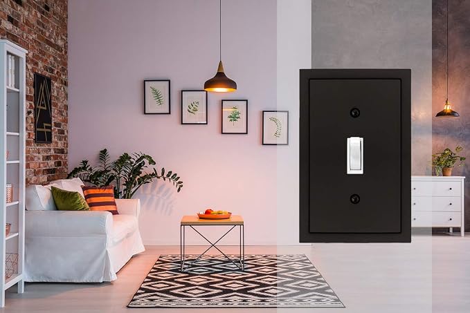 Modern Edge Decorative Wall Plate Switch Plate Outlet Cover, Durable Solid Zinc - Image 5
