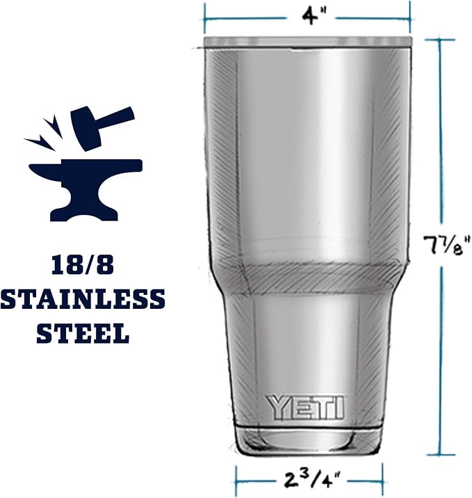 YETI Rambler 30 oz Stainless Steel Vacuum Insulated Tumbler w/MagSlider Lid - Image 2