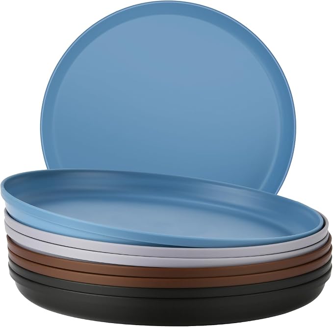Unbreakable Dinner Plates Set of 8 by Unknown