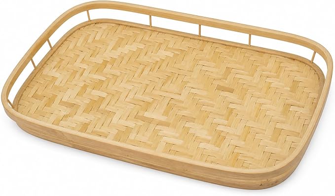 PEMAR Set of 4 Natural Bamboo Trays - Image 2