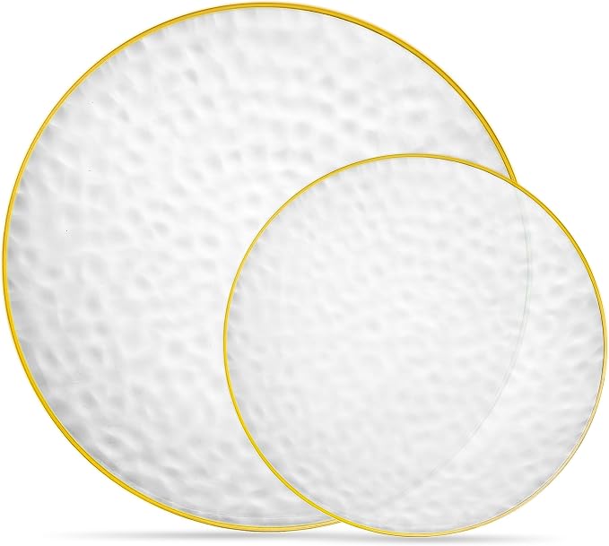 PLASTICPRO 32 Piece Combo Plate Set includes 16-7'' inch Plates & 16-10'' inch by PLASTICPRO