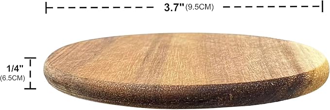 36 Pack Acacia Wood Drink Coasters, 3.68 Inch Round Wooden Acacia Wood Cup - Image 3