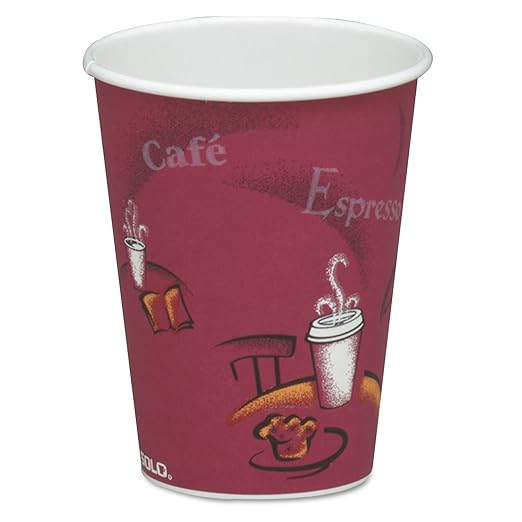 Solo 378SI-0041 8 oz Bistro SSP Paper Hot Cup by SOLO