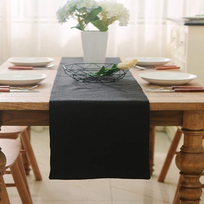 2 Piece Fabric in 1 Dinning Table Runner 12 x 120 Inches Farmhouse Kitchen - Image 2