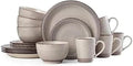 Pfaltzgraff Sadie 16-Piece Cream Dinnerware Set, Service by Pfaltzgraff