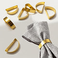 8 Pcs Gold Napkin Rings-Stainless Steel Napkin Rings | Metal Napkin Ring by Unknown