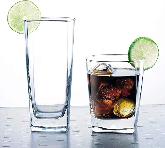 Everyday Drinking Glasses Set of 8 Drinkware Kitchen Glasses - Image 7