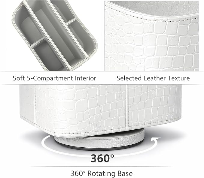 UnionBasic Rotating Desk Organizer, 360 Desk Spinning Caddy, Desktop TV - Image 2