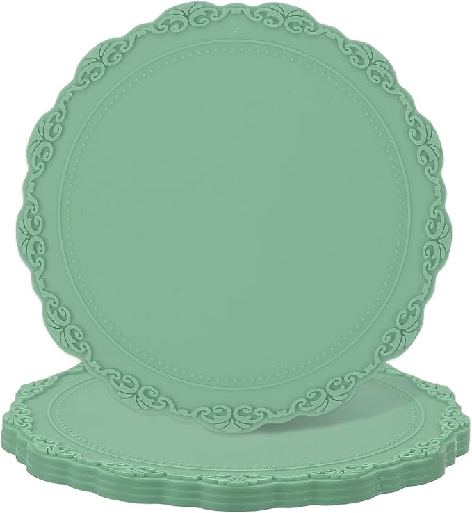 uxcell Set of 4 Round Silicone Coaster by uxcell
