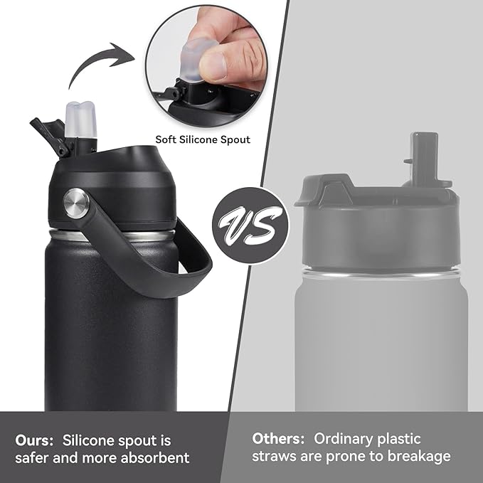 Fijinhom 24oz Insulated Stainless Steel Water Bottle, Wide Mouth Double Wall - Image 6