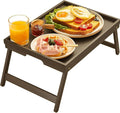 Bamboo Bed Tray Table with Foldable Legs, Breakfast Tray by Pipishell
