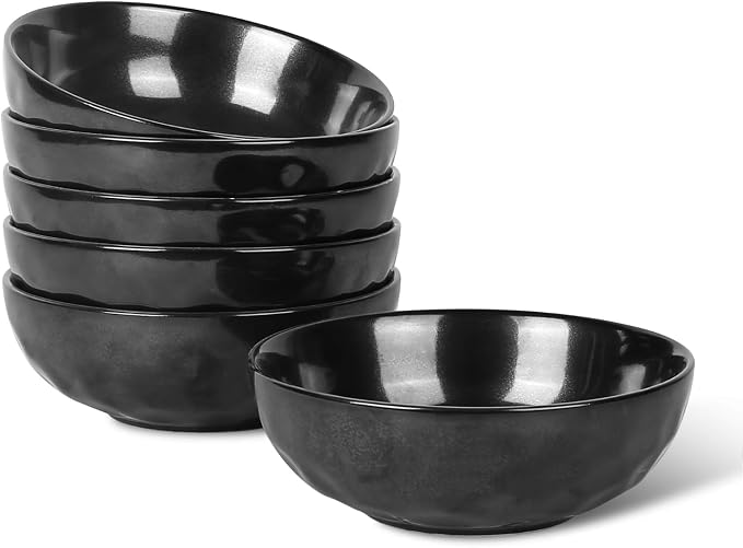 vicrays Ceramic Pasta Bowls Set, 32 Ounce Soup Bowls, Large Salad Bowls by VicraysCeramic