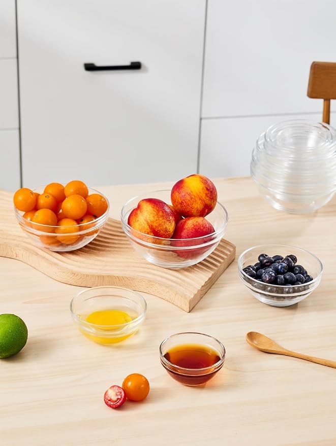 Sweejar 5.5 inch Glass Soup Bowls Set, 20 oz Cereal Bowls, Bowls Set - Image 3