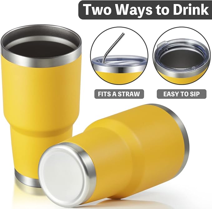 MEWAY 30oz Tumbler Double Wall Vacuum Insulated Travel Mug, Stainless Steel - Image 3