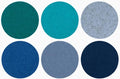 Graf Lantz - Bierfilzl Merino Wool Round Coasters Set of 6 - Ocean - Absorbs by GrafLantz