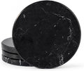 Marble Coasters, Round Modern Coaster Set of 4 by Koville
