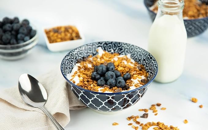 KooK Soup Bowl, Cereal Bowl, Ceramic Cereal Bowls, Dishwasher and Freezer Safe - Image 5