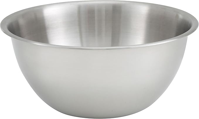 Winco 8 qt Stainless Steel Mixing Bowl | Dishwasher safe, Extra deep, Heavy-duty by Fonteme