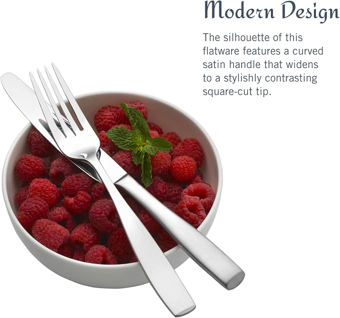 Mikasa Satin Loft 65-Piece Flatware Set, Service - Image 4
