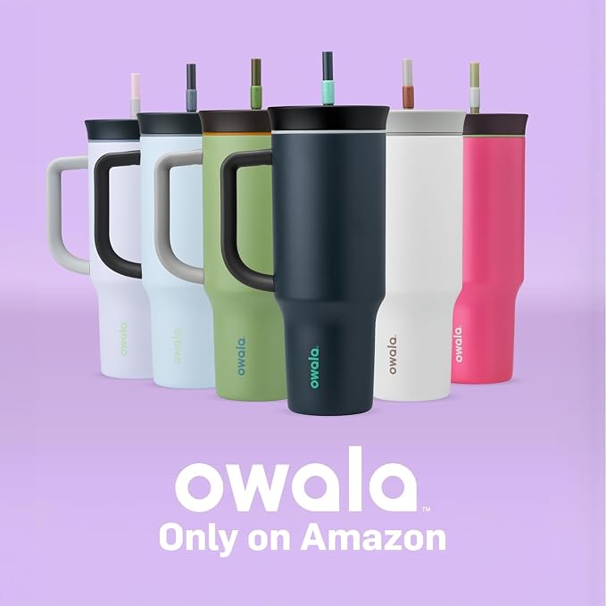 Owala Tumbler Stainless Steel Water Bottle 40 oz Yoga Rose | 2-in-1 Sip-or-Swig - Image 6