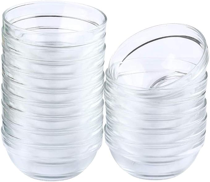 Maredash Mini Bowls 4 Inch Glass Bowls Set of 16 | by Maredash