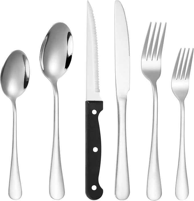 Lazycorner 53 Piece Silverware Set - Image 3