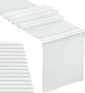 15-Pack Satin Table Runner Silver 12 x 108 inches Long, Table Runners by Hahuho