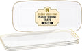 R-kay 4 Pack Clear Plastic Serving Trays by R-KAY