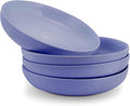 Elanze Designs Bistro Glossy Ceramic 8.5 inch Shallow Pasta Dinner Bowls Set of by ElanzeDesigns