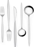 Silverware Set 20 Piece, Wildone Stainless Steel Flatware Set Service by Wildone