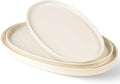 Ceramic Serving Platter Set of 3, Oval Serving Plates and Dishes | by TheTerra