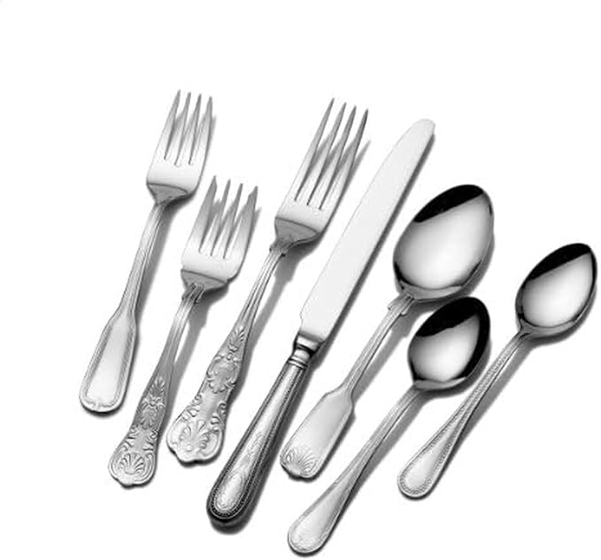 Towle T7490090 Hotel 90-Piece 18/10 Stainless Steel Flatware Set, Service by Towle