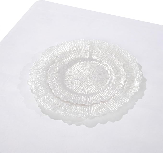 U-QE 60PCS White Plastic Plates - Image 6