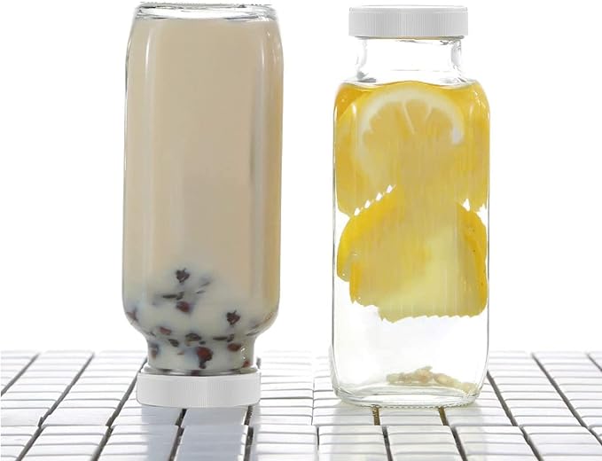 Vintage Water Bottles, Glass Drinking Bottles 16oz, Glass Bottles - Image 4