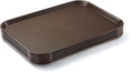 Plastic Serving Trays, Stackable Cafeteria Trays 6 Pack, 12 x 16 Fast Food by CURTA