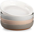 MALACASA 48 Oz Pasta Bowls Set of 4, Stoneware Dinner Bowls, Chip-Resistant by MALACASA